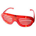 Shutter Led Flashing Party Sunglasses with Plastic Frame